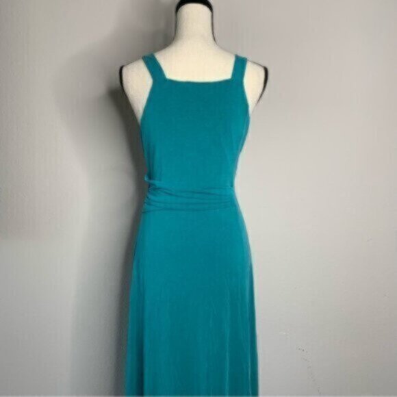 Anthropologie Maeve Teal Azores Halter Sleeveless Midi Dress - Picture 5 of 10